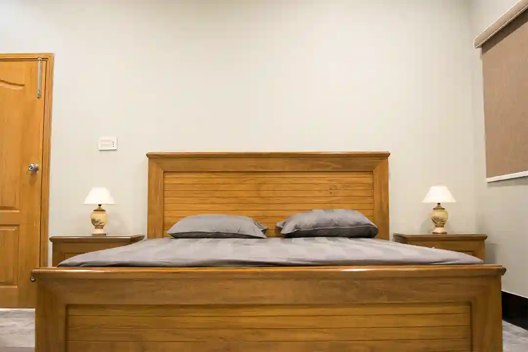 bed in deluxe room